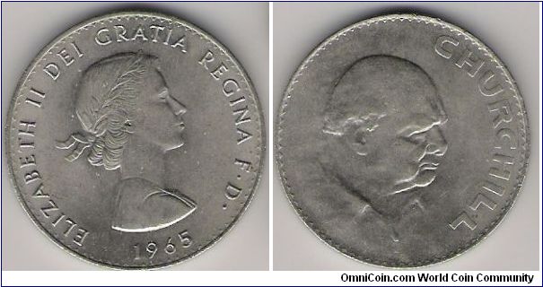 GB 1965 5s (the infamous Churchill crown)