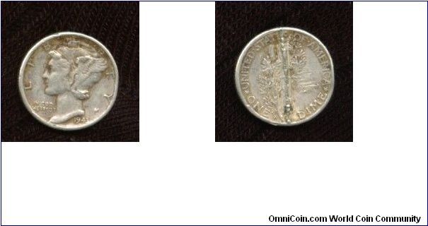 1943 Mercury dime