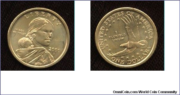 2000 D Sacagawea dollar