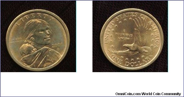 2000 P Sacagawea dollar