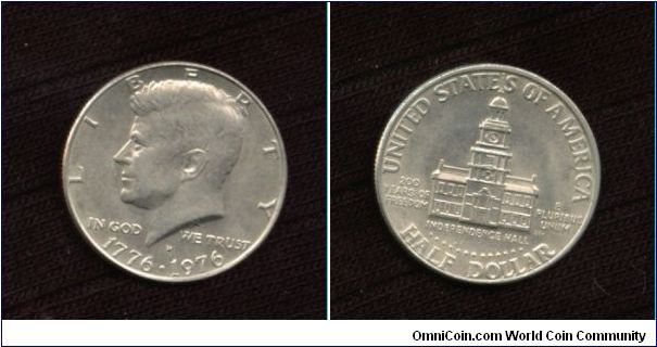 200th Anniversary (1776-1976) Half Dollar