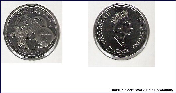 Canada 25 cents January