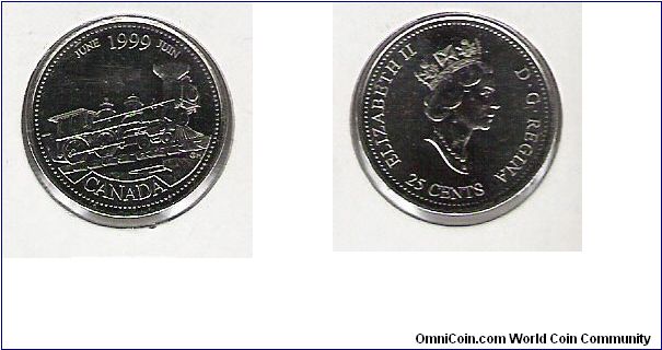 Canada 25 cents June