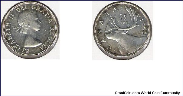 Canada 1953 25c