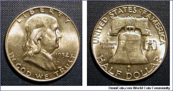 1952-D Franklin Half Dollar