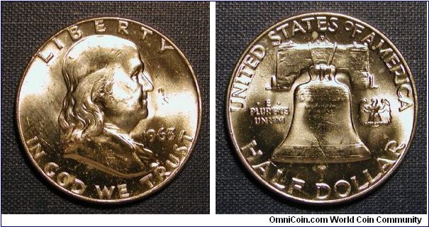 1963-D Franklin Half Dollar