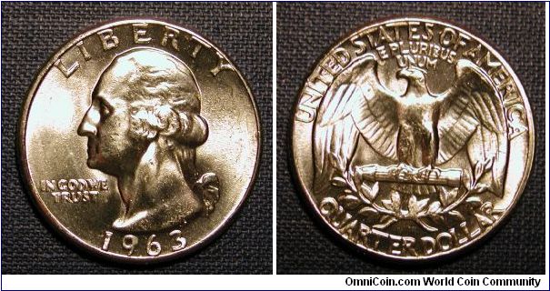1963 Washington Quarter