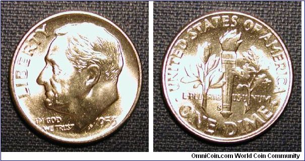 1953-S Roosevelt Dime