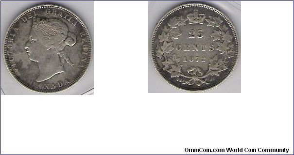 Canada 1872H 25c