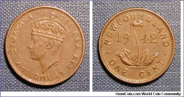 1942 Canada Newfoundland Cent
