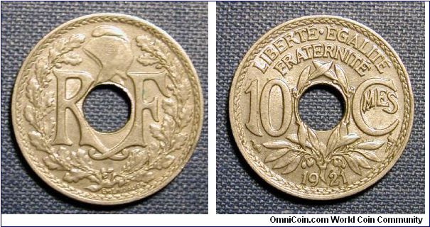 1921 France 10 Centimes