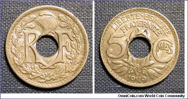 1919 France 5 Centimes