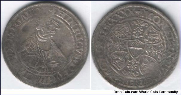 taler from mecklenburg, heinrich V,  the year is not OK because it has no year