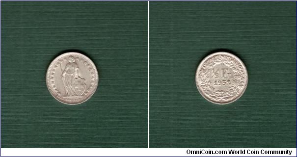 1/2 Franc - Silver