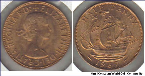 1967 UK Halfpenny