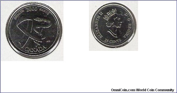 Canada 25 cents 
Theme:Health