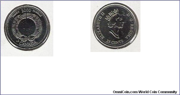 Canada 25 cents 
Theme:Family