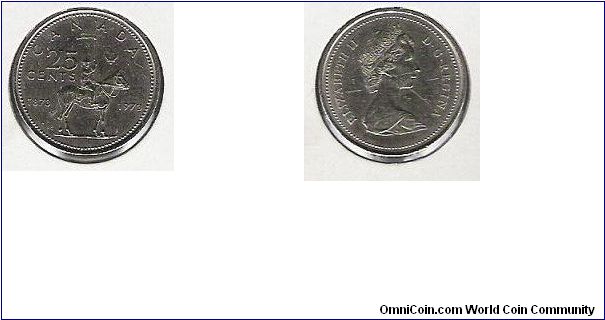 Canada 25 cent 1973
