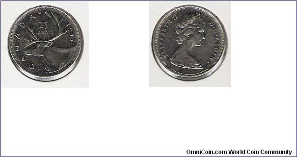 Canada 25 cent 1977