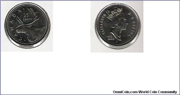 Canada 25 cent 2002