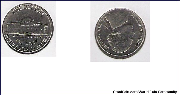 USA 5 cents 1994