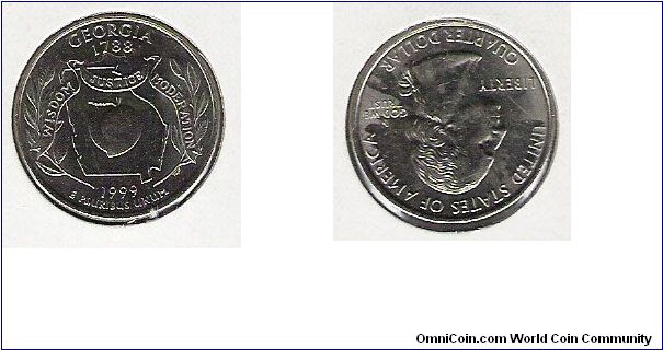 USA 25 cents Georgia