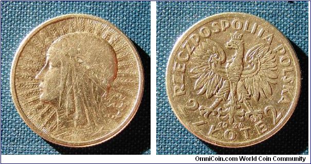 1934 Poland 2 Zloty