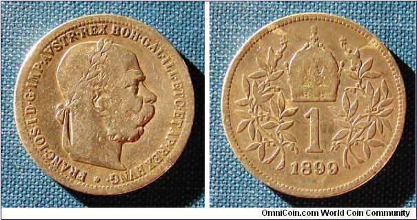 1899 Austria 1 Corona