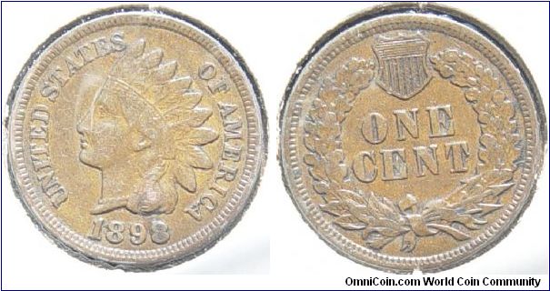 1898 Indian Head Penny (Cent)