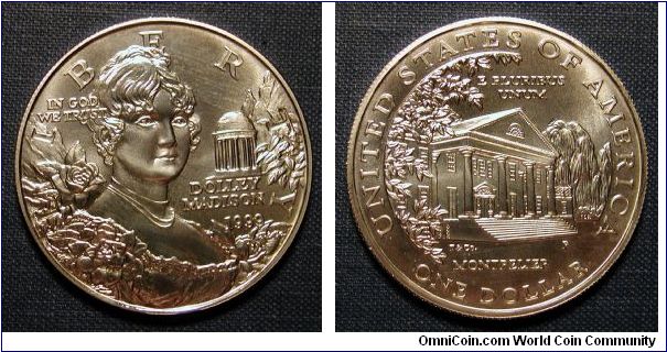 1999-P Dolley Madison Commemorative Silver Dollar