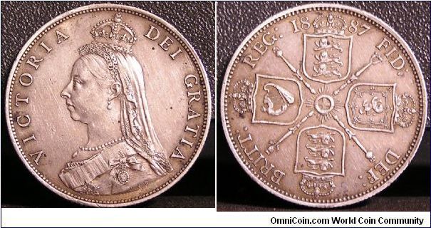 1887 Jubilee Head Florin