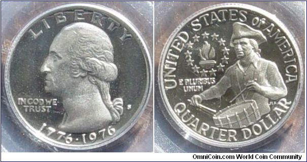 A 1976 USA Quarter Graded PR69DCAM by PCGS