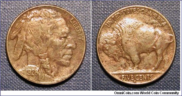 1928-S Buffalo Nickel