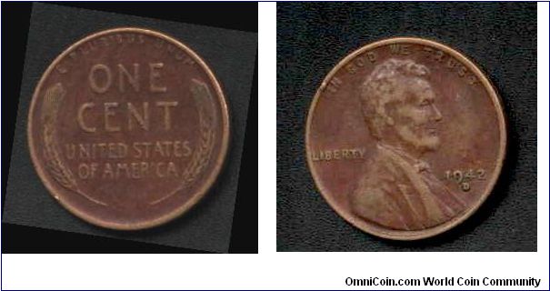 One large cent Faced Ibraham Lincolin