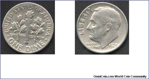 One Dime Issued 1975