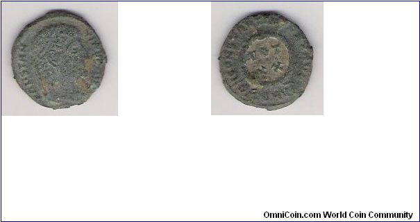 Constantine II VOT XX in wreath, Heraclea Mint, 3rd workshop.