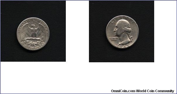 Silver Quarter Dollar coin