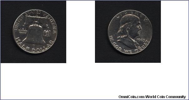 Silver half dollar coin