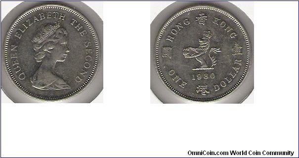 Hong Kong 1980 $1