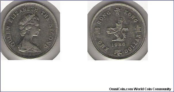 Hong Kong 1980 $1