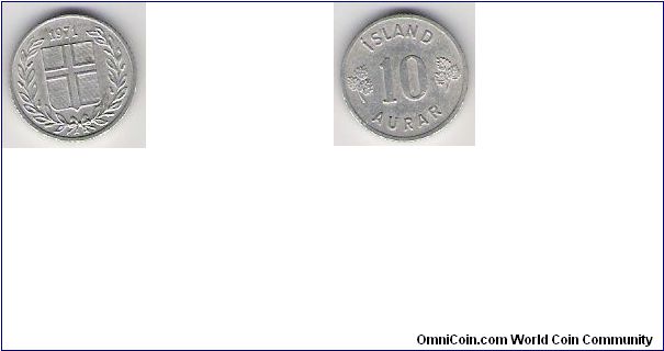 Iceland 1971 10 aurar