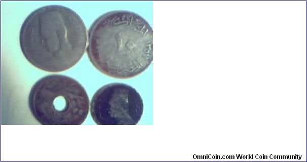 Some of old Egyption coins