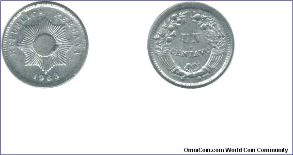 1963 One Centavo