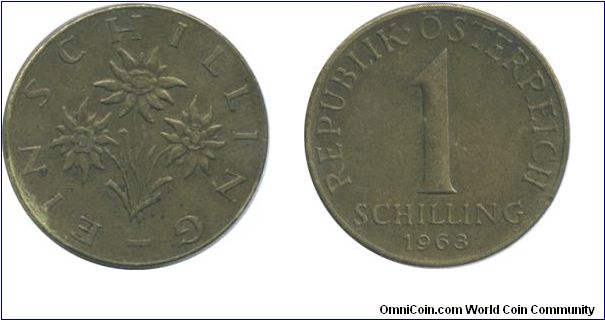 1963 One Schilling