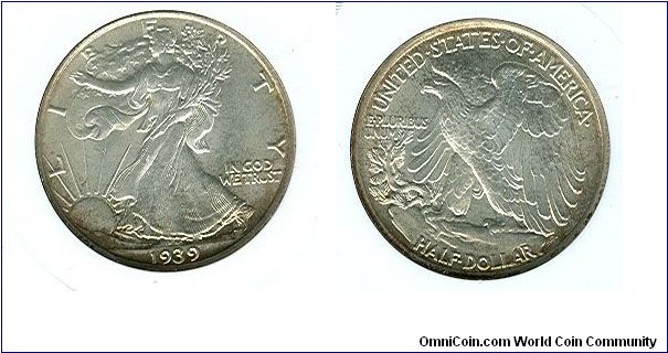 1939 ANACS MS64 Walking Liberty Half