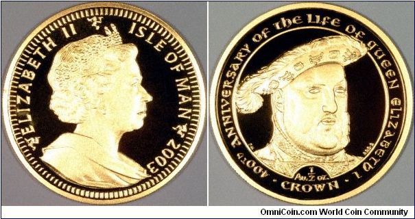 Edward VIII features on the reverse of this half ounce crown, or perhaps it's a halfcrown, from the Isle of Man, part of a 5 coin set.
We have now uploaded bigger, better images of this coin.