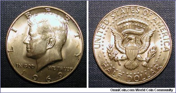 1969-D Kennedy Half Dollar