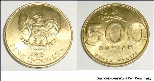 INDONESIA 2003 500 RUPIAH  COIN. IN SHOW PIECE BLEMISH FREE CONDITION.FOR SALE. PLEASE MAKE AN OFFER.
