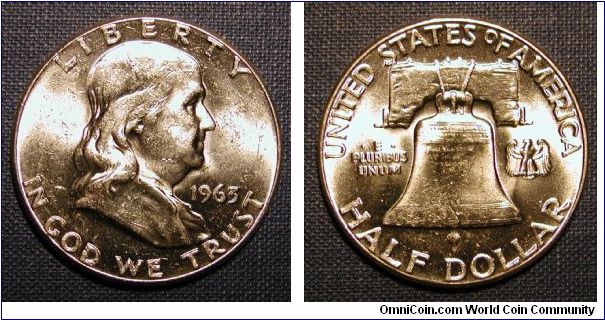 1963 Franklin Half Dollar
