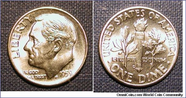 1959-D Roosevelt Dime